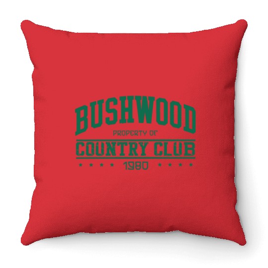 Bushwood Country Club 1980 Vintage Throw Pillows