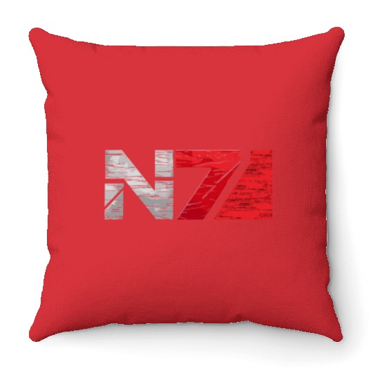 Mass Effect N7 Essential Throw Pillows