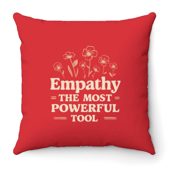 Social Worker Social Work Empathy The Most Throw Pillows