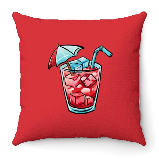 Sip the Summer Vibes Throw Pillows