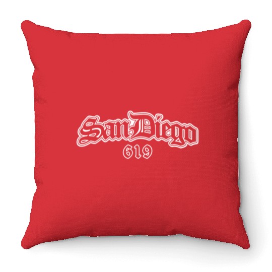 San Diego California Souvenir Chicano Throw Pillows