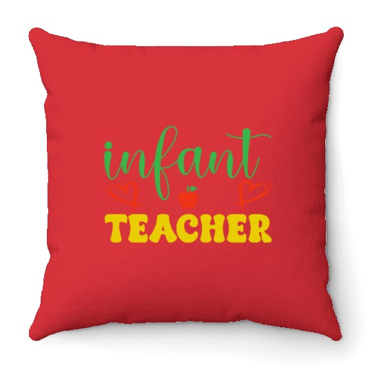 infant teacher Throw Pillows