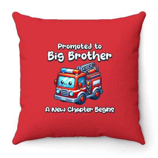 Promote to big brother a new chapter Begins Throw Pillows