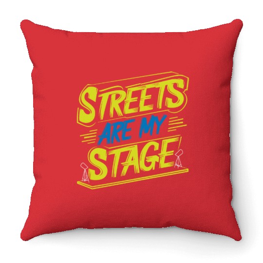 Epic Lyrical Battle of the Titans: Hip Hop Rap Throw Pillows