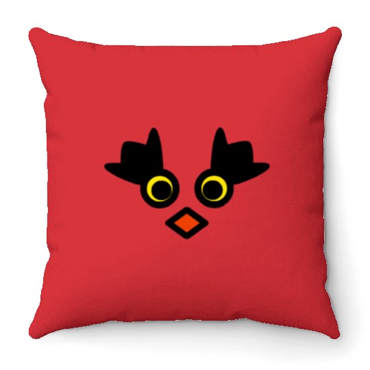 Angry bird Throw Pillows