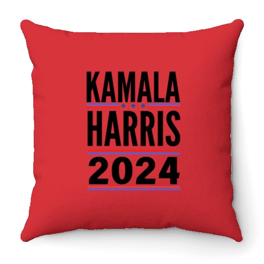 Kamala Harris for President 2024 Throw Pillows