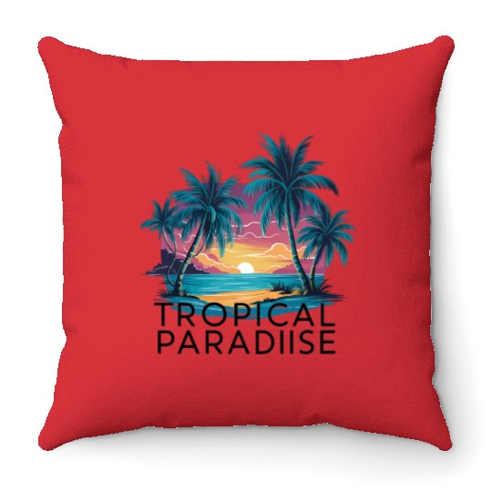 TROPICAL PARADISE Throw Pillows