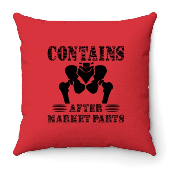 Contains After Market Parts LIKE US ON FACEBOOK Throw Pillows