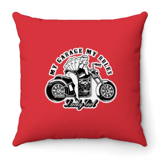 My Garage My Rules Pinup LIKE US ON FACEBOOK # Throw Pillows