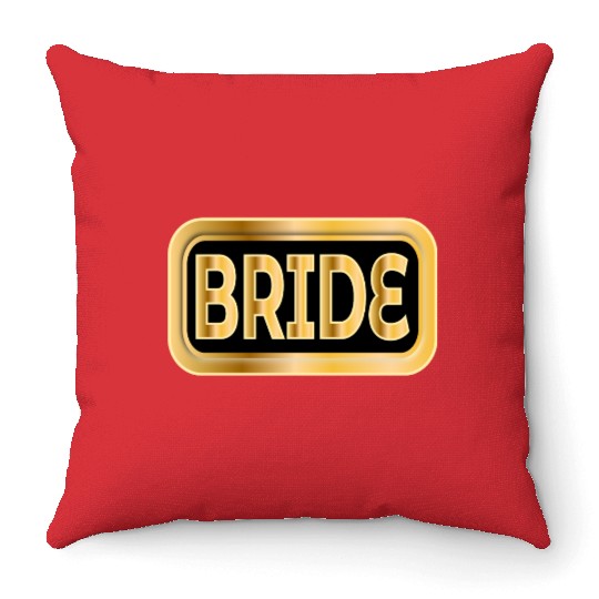 BRIDE GIFTS WEDDING ENGAGEMENT Throw Pillows