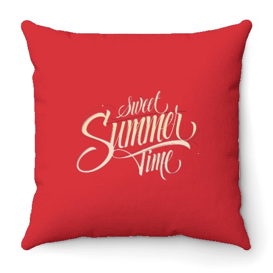 Sweet Summer Time Throw Pillows