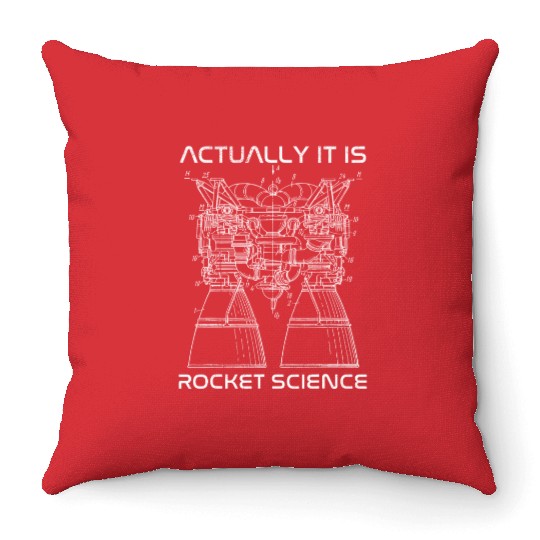 Actually It Is Rocket Science Math Engineering Throw Pillows