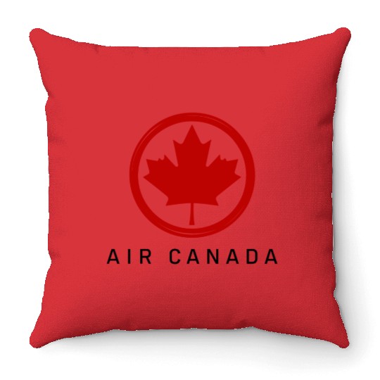 Stylish Air Canada Airline Design Throw Pillows