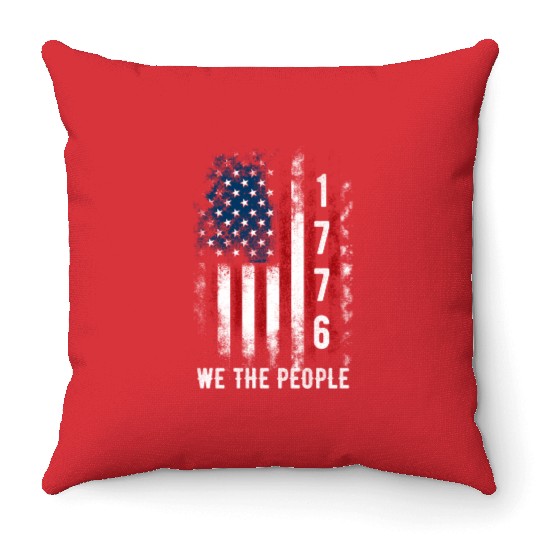 1776 we the people Throw Pillows