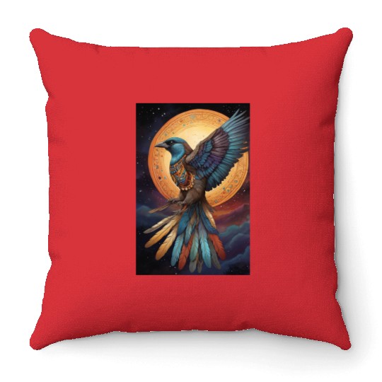 Bird of paradise Throw Pillows