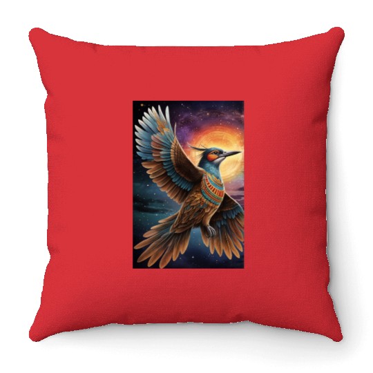 Bird of paradise Throw Pillows
