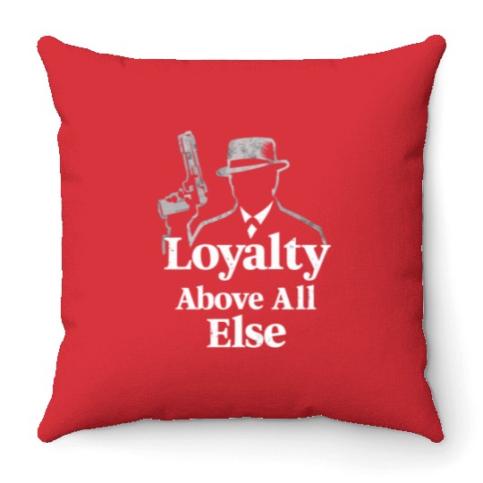 Mobster Gangster Mafia Organized Crime Boss Throw Pillows