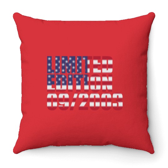 21st birthday Limited Edition USA 09/2003 Throw Pillows