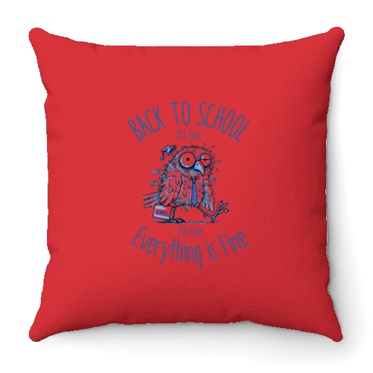 Back to School | Funny Teacher Appreciation Gifts Throw Pillows