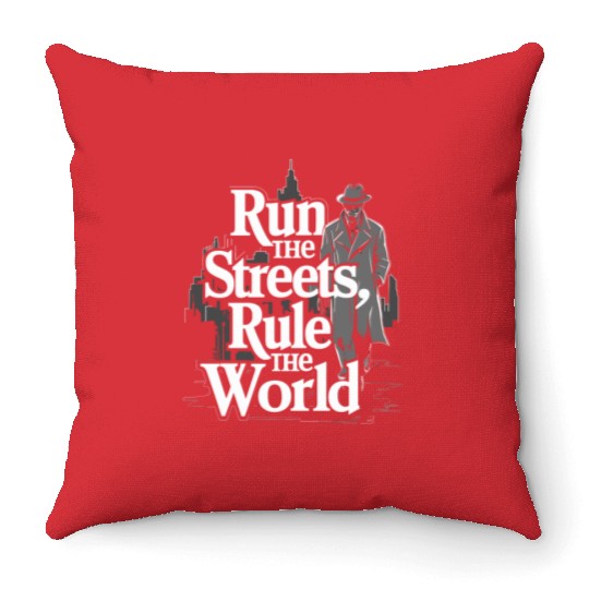 Mobster Gangster Mafia Organized Crime Boss Throw Pillows