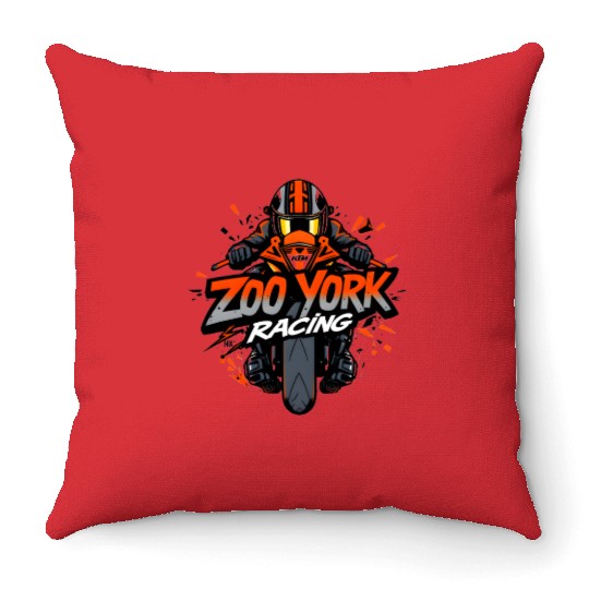 Zoo York Ktm Racing Throw Pillows