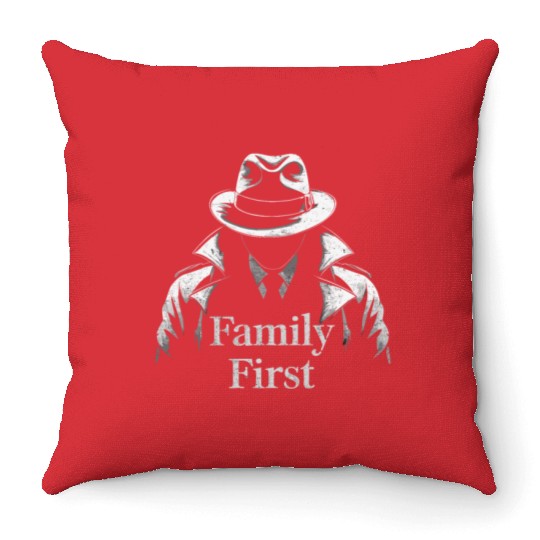 Mobster Gangster Mafia Organized Crime Boss Throw Pillows