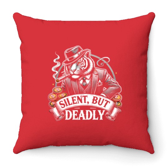 Mobster Gangster Mafia Organized Crime Boss Throw Pillows