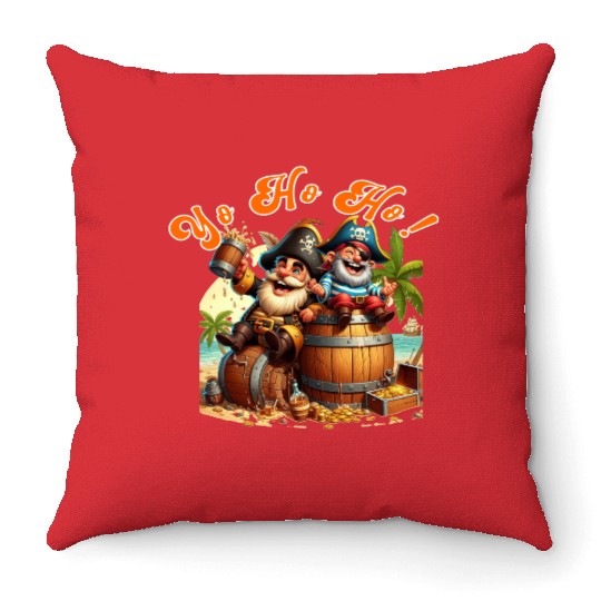 Pirate Rum Throw Pillows