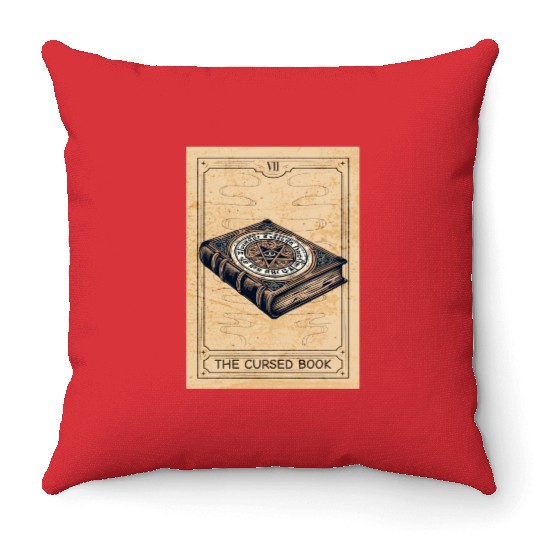 Magic - Black Magic - Magic Book Black Magic Book Throw Pillows