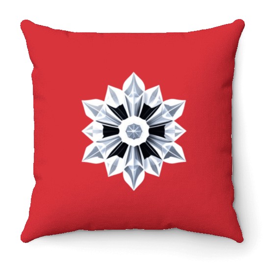 Ice Crystal Throw Pillows