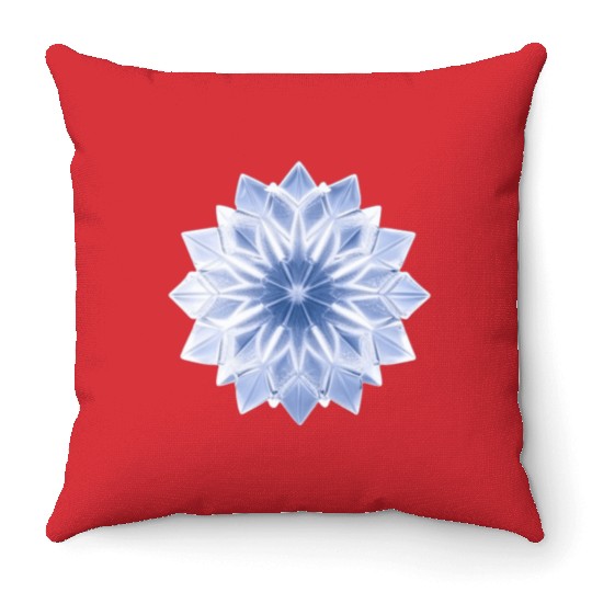 Ice Crystal Throw Pillows