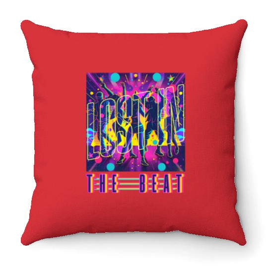 EDM Festival Lost In The Beat Throw Pillows