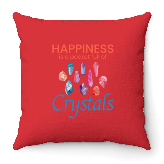 Crystal Collecting Rock Hunting Mineral Collector Throw Pillows