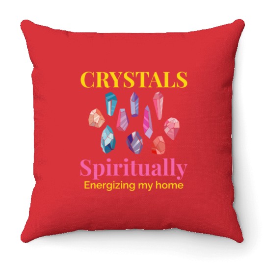 Crystal Collecting Rock Hunting Mineral Collector Throw Pillows