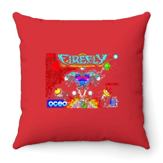 Firefly ZX Spectrum Loading Screen Throw Pillows