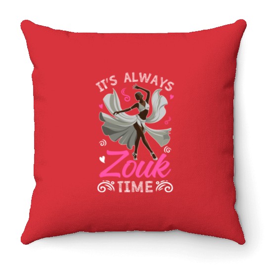 Zouk Dance Festival Design for Zouk Dancer Throw Pillows