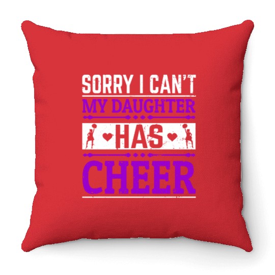 My Daughter Cheer Mom Cheerleading Mother's Day Throw Pillows