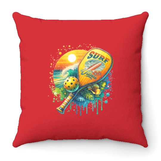 Surf Vibes Throw Pillows