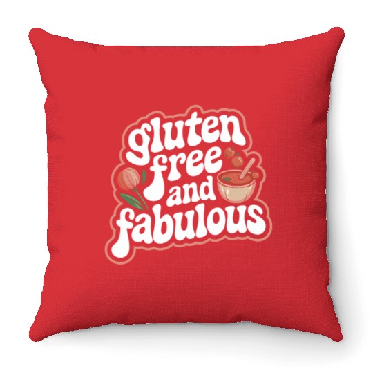 Gluten Free And Fabulous Retro Style Throw Pillows