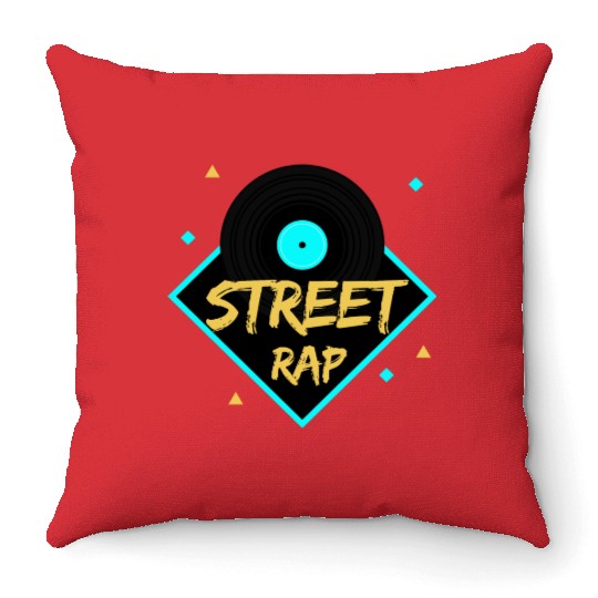 Street Rap Throw Pillows