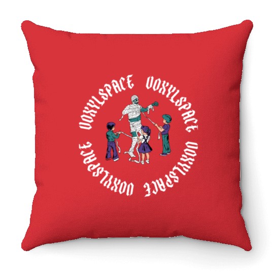 Fearsome Mummy Throw Pillows