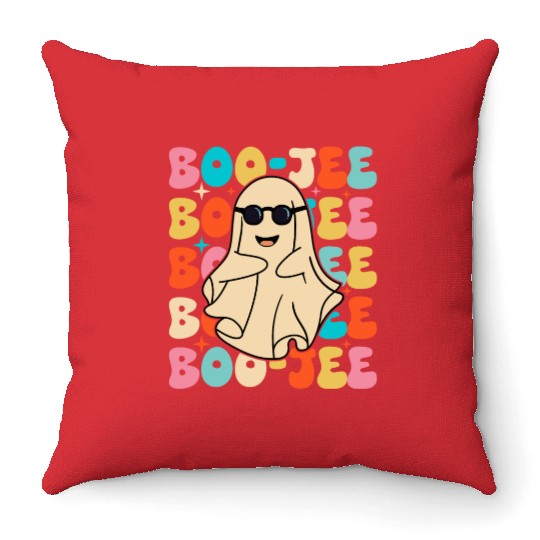 Funny Halloween Boo-jee Throw Pillows
