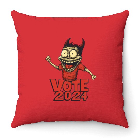 Vote 2024 Election Throw Pillows 0012