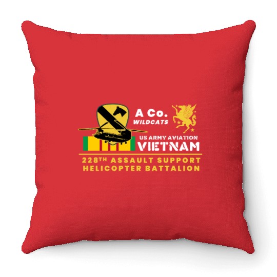 228th ASHB: VIETNAM Throw Pillows