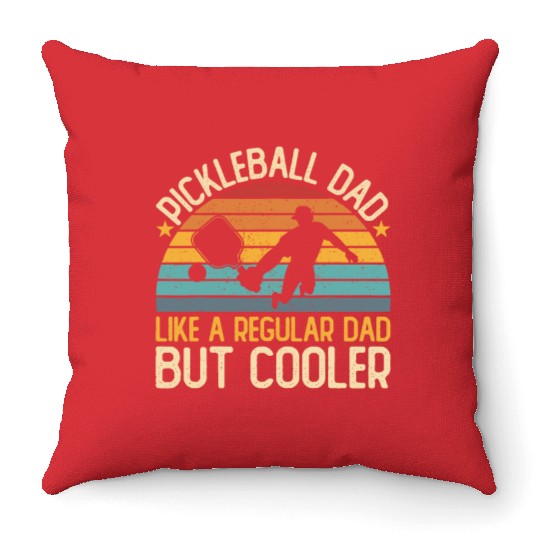 Pickleball Dad | Pickleball Player Funny Father's Throw Pillows