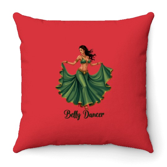 Belly Dancing Belly Dancer Belly Dance Classes Throw Pillows