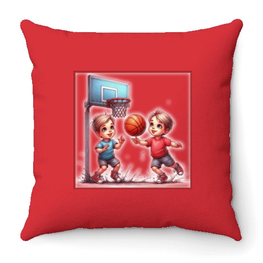 Sport is part of human culture. Throw Pillows