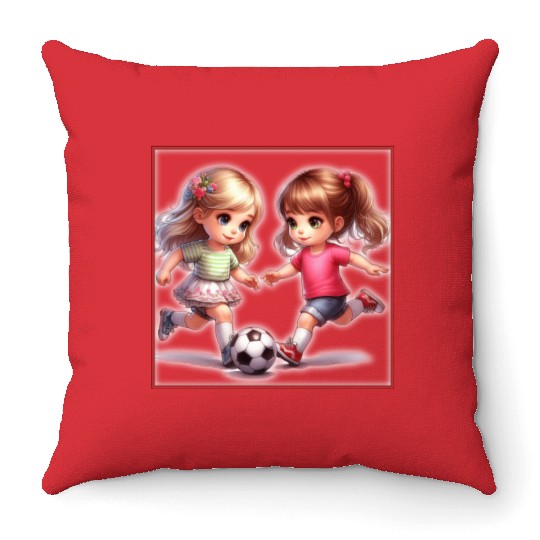 Sport is part of human culture. Throw Pillows