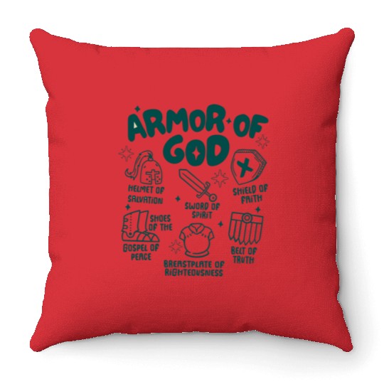 Armor of God Throw Pillows