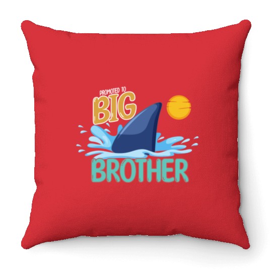 Promoted to Big Brother Shark. Throw Pillows